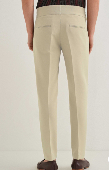 Men Tailored Wrinkle Free Pleated Gurkha pant - Image 2